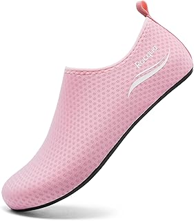 Water Shoes Swimming Beach Non Slip Wet Diving Wetsuit Socks Breathable Kayaking Lightweight Shoes Quick Dry Sea Aqua Pool Shoes for Men Women Pink