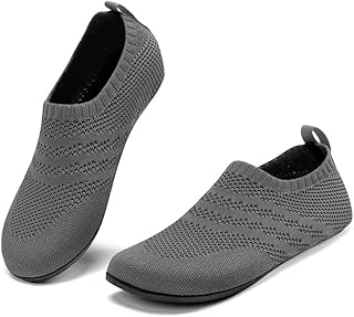 Men's Slippers Slip-on House Shoes for Women Barefoot Shoes Lightweight Non Slip Travel Slipper with Rubber Sole Unisex