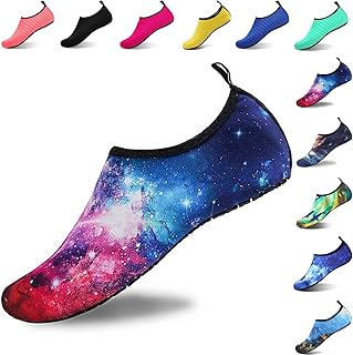 Water Shoes Kids Beach Shoes Aqua Shoes Mens Womens Beach Surf Diving Swim Barefoot Shoes Quick Drying Lightweight Durable Rubber Sole