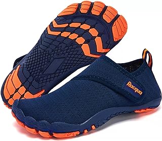 Racqua Boy's Girl's Kids Water Shoes Quick Dry Barefoot Lightweight Pool Swim Beach Sport Aqua Shoes(Little Kid/Big Kid)