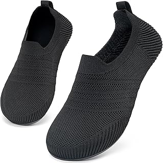 Men's Slippers Women's Slip On House Shoes Light Breathable Knitting Barefoot Shoes Indoor Home Slippers Unisex