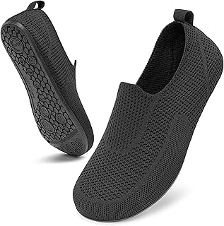 Men's Slippers Women's Slip-on House Slippers Barefoot Shoes Home Slippers Breathable Light Knitting Travel Slippers Unisex