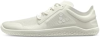 VIVOBAREFOOT Primus Lite III Womens Barefoot Shoes | Build Strength, Balance & Mobility | Lightweight for Training & Running | Wide Fit Grounding Shoes | Vegan Bright White