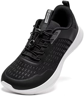 HOBIBEAR Unisex Barefoot Sneakers Wide Toe Box Trail Running Shoes for Women Men Fashion Walking Shoes（Black,UK 7）