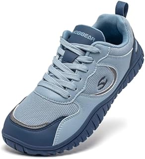 HOBIBEAR Men Trail Running Shoes Women Wide Toe Box Barefoot Sneakers Zero Drop Sole Minimalist for Outdoor Gym Casual Hiking Trekking Travel Training Walking Jogging Blue