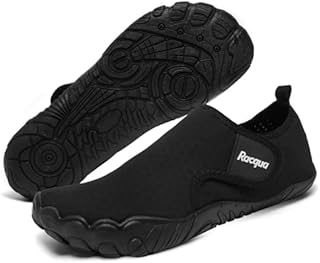 Racqua Water Shoes Hiking Pool Men Shoes Slip On Swim Surfing Outdoor Diving Breathable Boat Beach Sea Barefoot Women Quick Dry Shoes Black UK 10.5