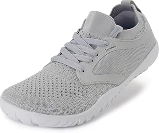Joomra Women's Minimalist Trail Running Barefoot Shoes | Wide Toe Box | Zero Drop, W52v2 | Light Grey, 10.5 Wide