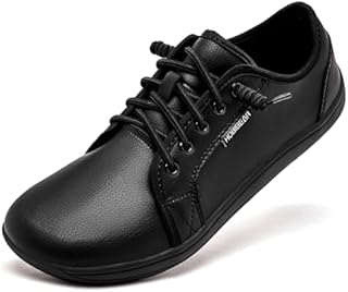 HOBIBEAR Barefoot Shoes Women Mens Slip on Minimalist Sneakers Zero Drop Sole Casual Shoes with Wide Toe Box Lightweight Comfortable All Black