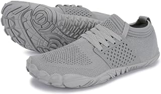 Joomra Women's Trail Running Barefoot Shoes | Minimalist Zero Drop Sneakers | Wide Toe Box, W21v2 | Grey, 10.5-11
