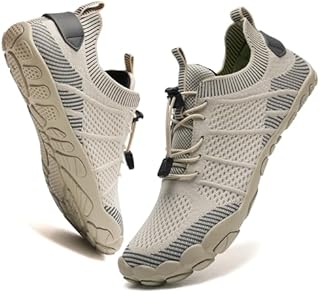 Water Shoes Mens Womens Barefoot Shoes Beach Swim Shoes for Outdoor Hiking Walking Wilderness Trekking(Beige, 10.5UK)