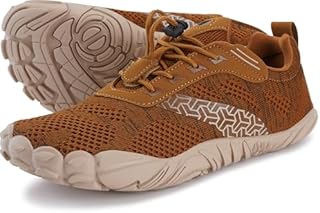 Joomra Women's Trail Barefoot Shoes | Wide Toe Box | Zero Drop Sole, W20 | Brown, 6.5-7